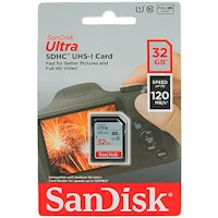 Memoria SD Sandisk Ultra SDXC 32gb UHS-I Clase-10 U1 120mbs